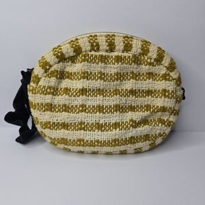 Maria La Rosa Isa Hand Woven Zippered Wristlet